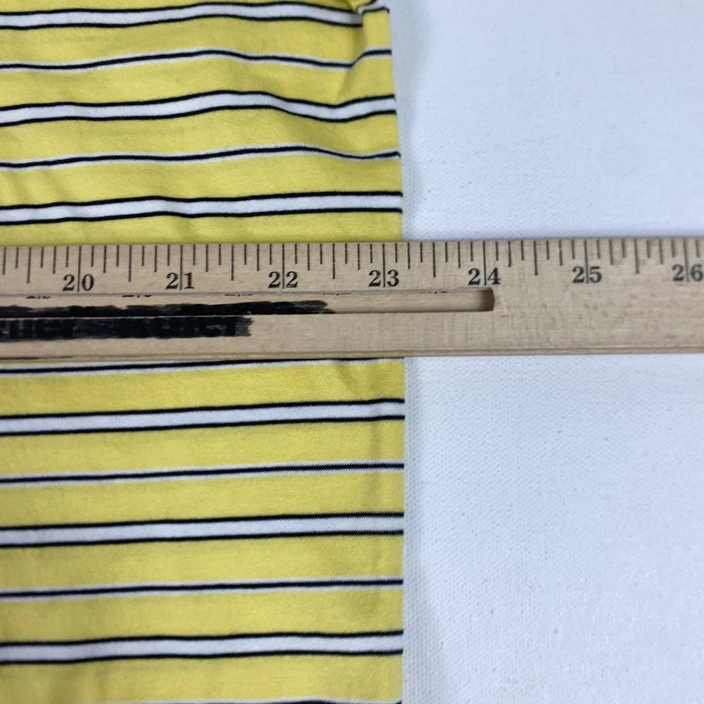 Polo Ralph Lauren Polo Golf‎ Shirt Mens Large Yellow Stripe Pima Cotton Classic
